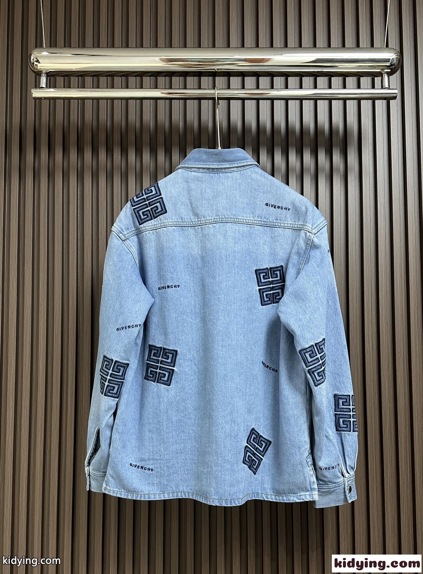 4G刺繍 デニムシャツ ジバンシィ ジャケット コピー ユニセックス ファッション-0