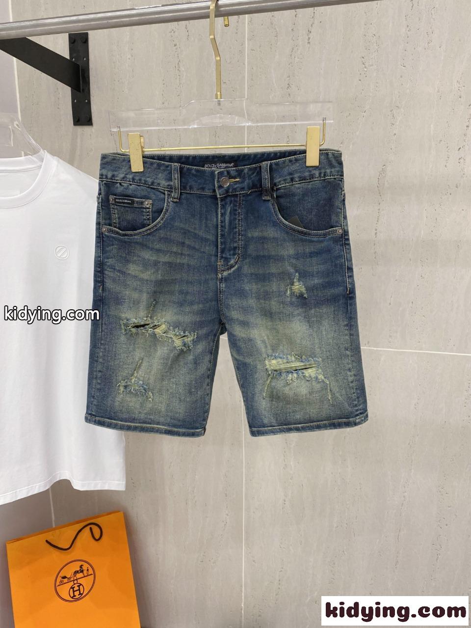 ドルチェ&ガッバーナ ジーンズ コピー ショートパンツデニム ブルー-0
