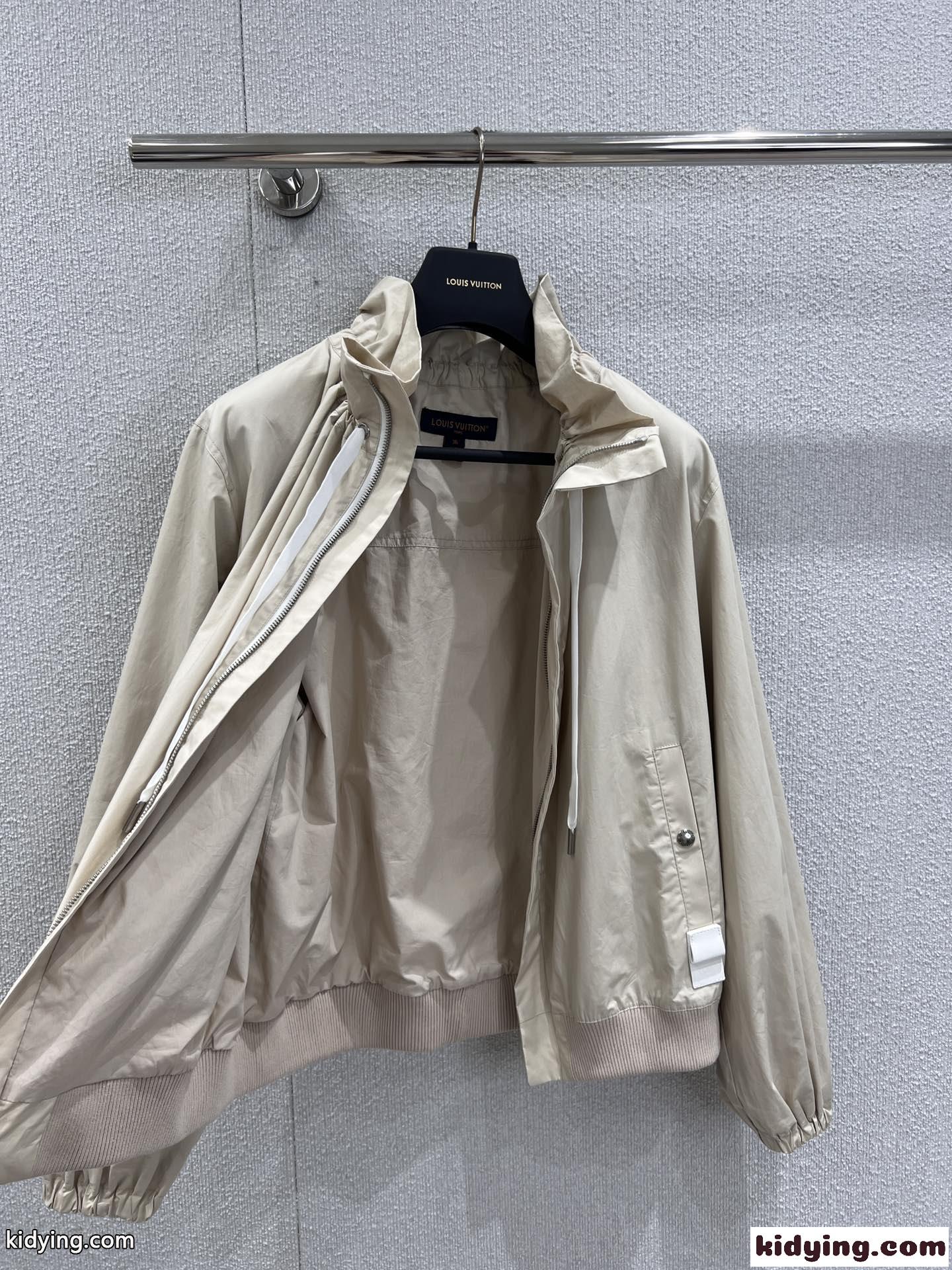 ラッフルカラー ボンバージャケット ルイヴィトン ジャケット コピー レディース-4