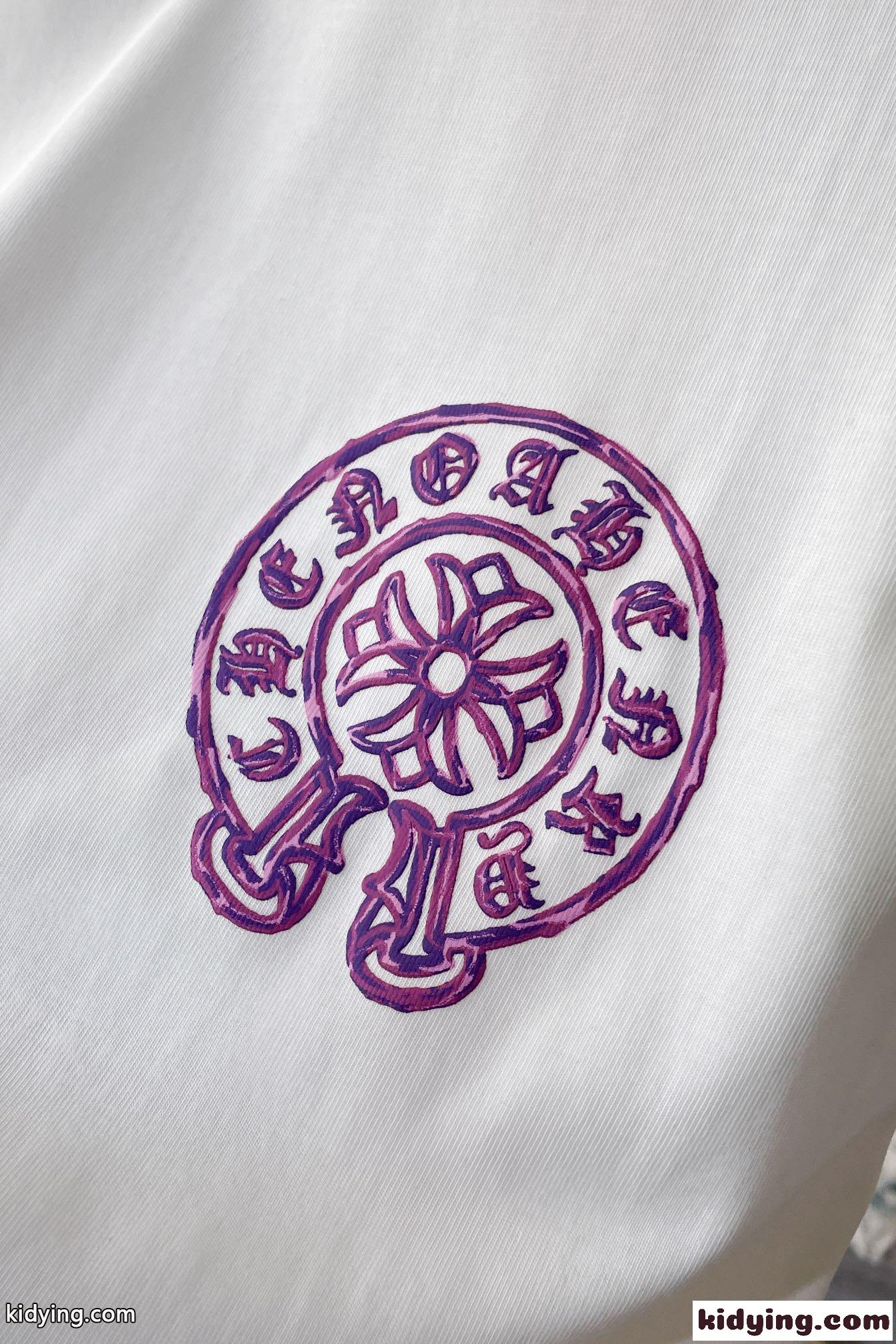 シンプル 着回し クロムハーツ Tシャツ コピー メンズ 着心地いい コットン 半袖Tシャツ-3