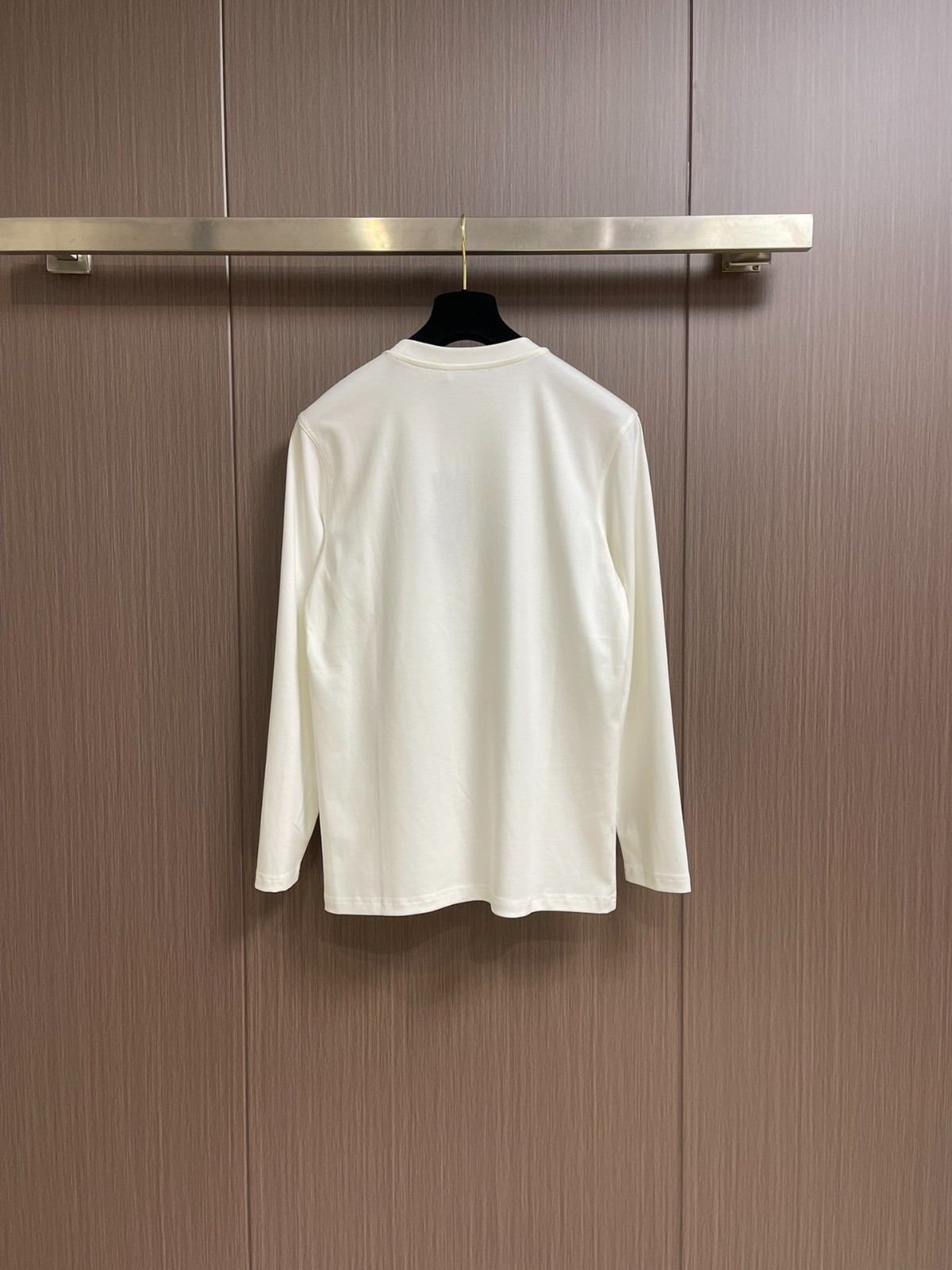 シンプル 上品 ロゴプリント コットン 長袖Tシャツ ドルチェ&ガッバーナ Tシャツ コピー ホワイト-0