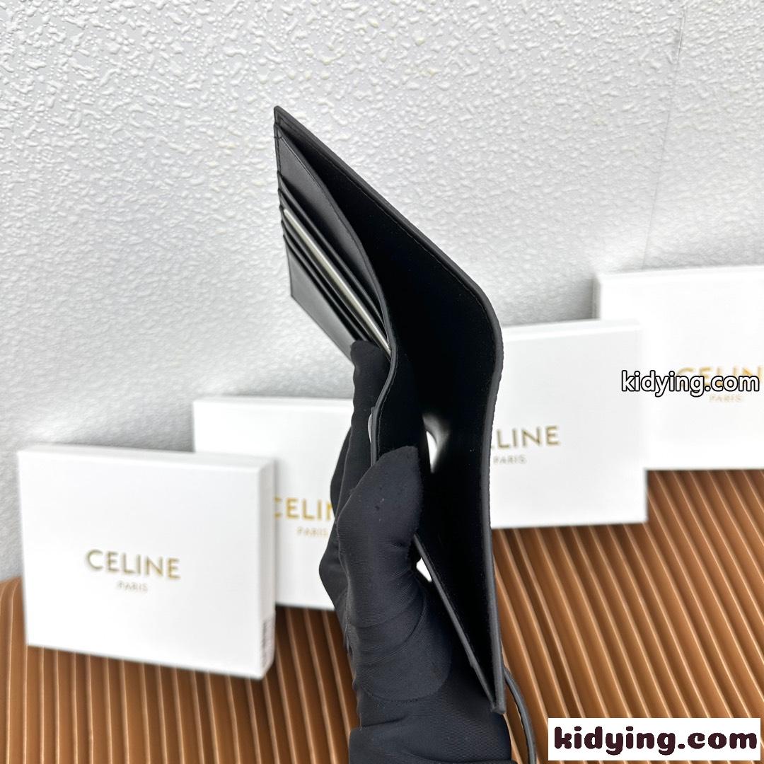 ミディアムウォレット CELINE ヴィクトワール セリーヌ 財布 コピー ブラック-3