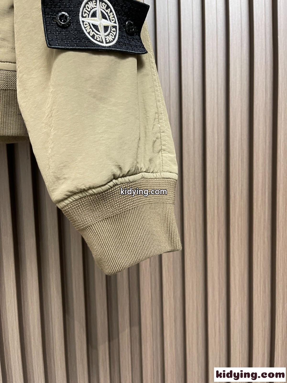 DIOR AND STONE ISLAND ボンバージャケット クリスチャン・ディオール ジャケット コピー カーキ-4
