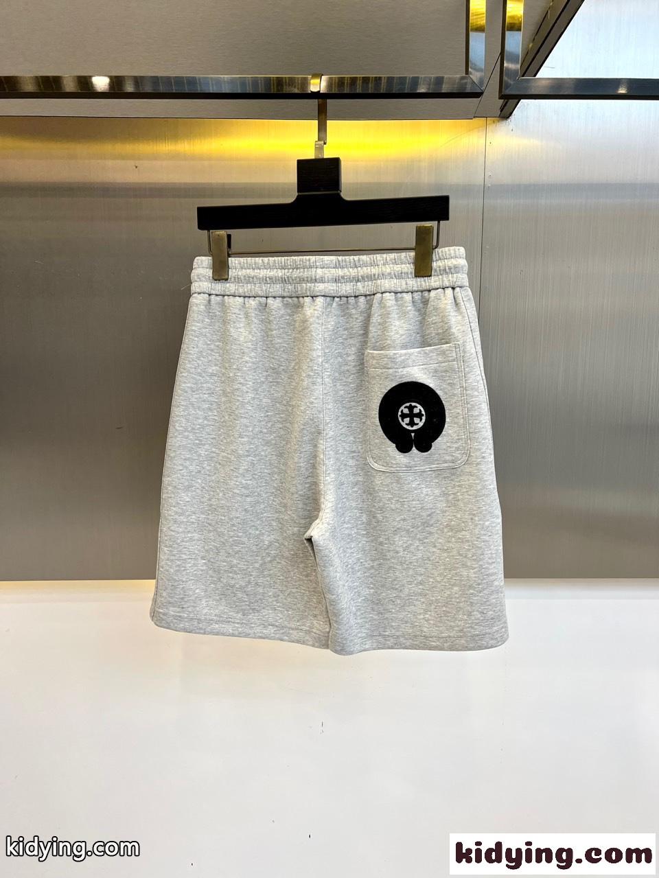 カジュアル クロスパッチ クロムハーツ パンツ 偽物 ショートパンツ グレー-1