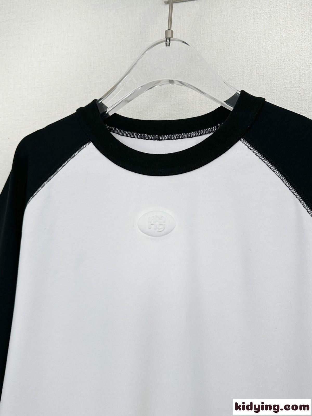 コットン ショートスリーブ ラグランtシャツ アレキサンダーワング tシャツ コピー-0