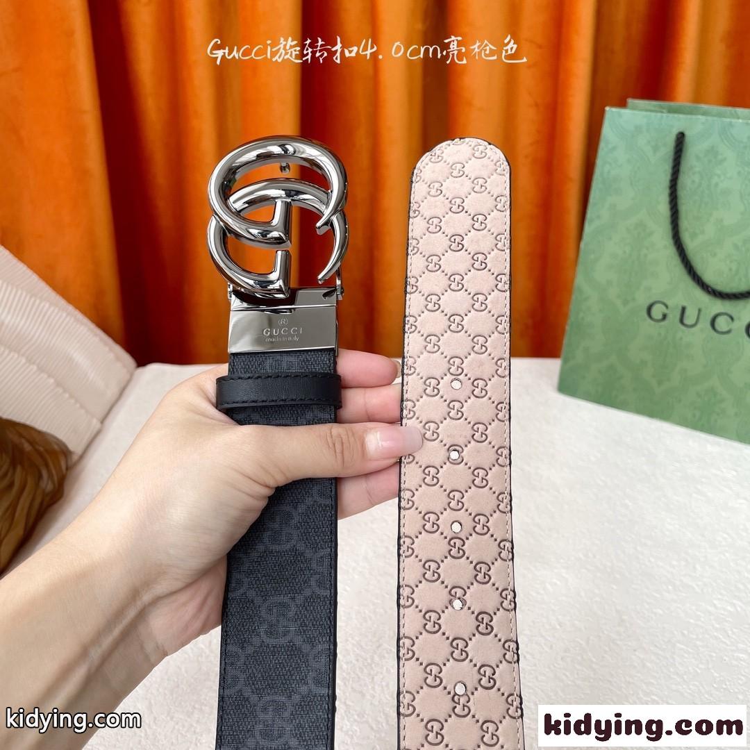 カジュアル 上品 グッチ ベルト コピー 合わせやすい リバーシブルベルト-3