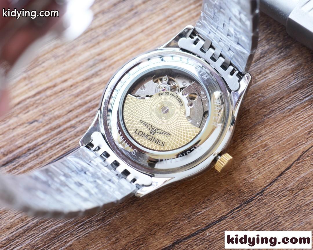 シンプル ビジネス 上品 人気 ロンジン 時計 コピー 腕時計 40mm 日付表示-4