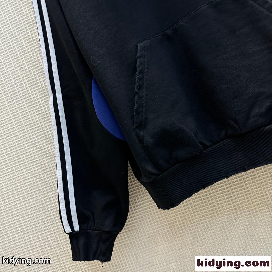 BALENCIAGA x ADIDAS カジュアル フード付き バレンシアガ パーカー コピー フーディー-1