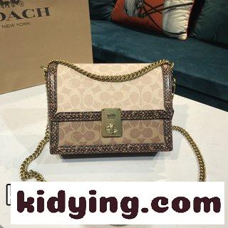 コーチバッグ 通勤コピー coach/コーチの新型 永遠の古典的なHuttonは現代のシンボルとなり 蛇腹の皮-1
