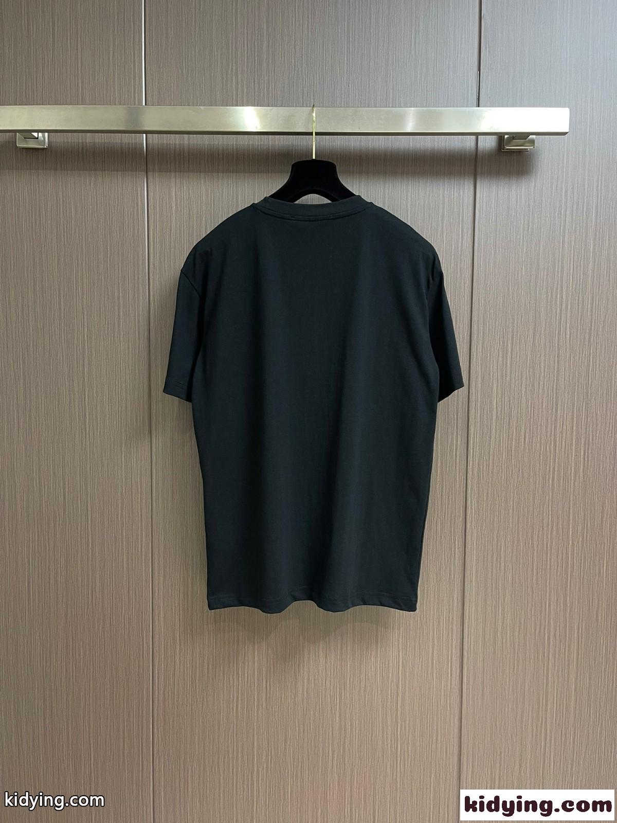 エンブロイダードコットンTシャツ ルイ・ヴィトン Tシャツ 偽物 クルーネック-1