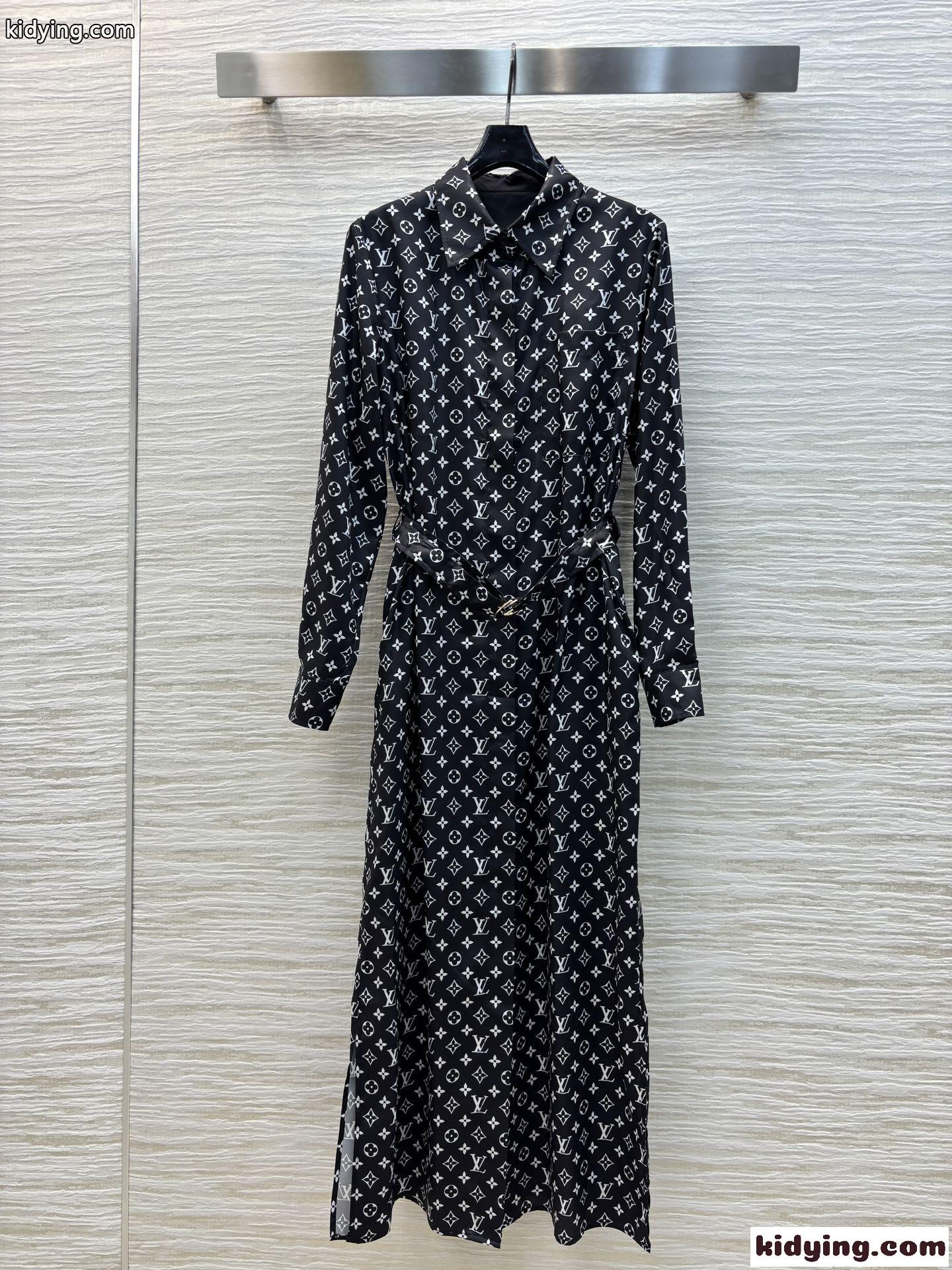 モノグラム ロングシャツドレス ルイ・ヴィトン ワンピース コピー レディース-2