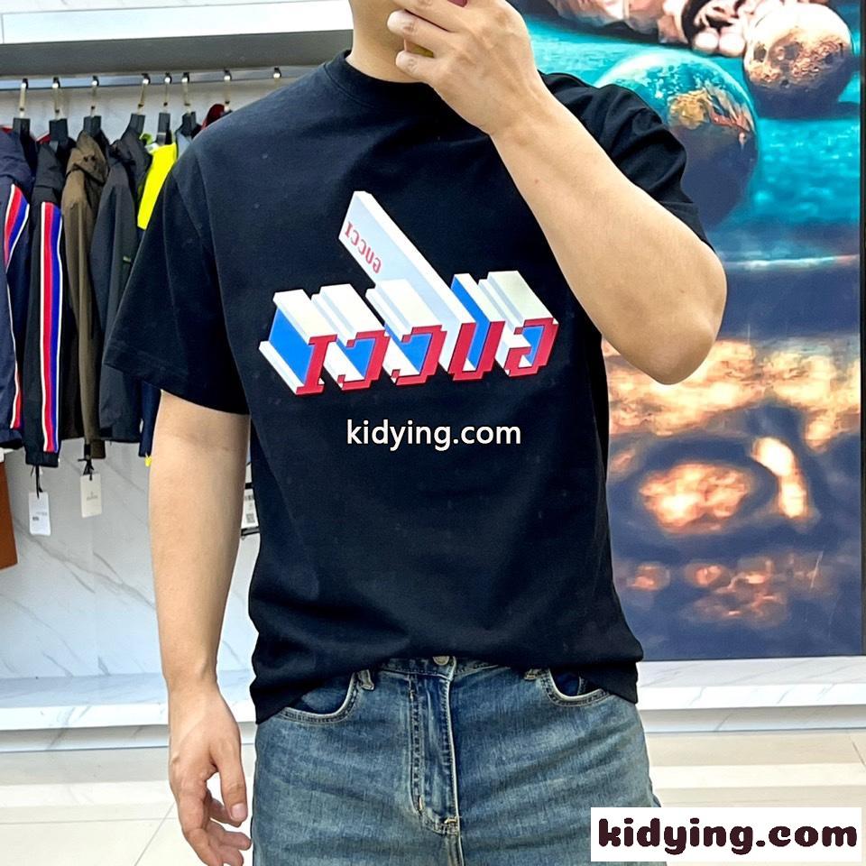 グッチ Tシャツ コピー シンプル 合わせやすい 半袖Tシャツ ブラック-2