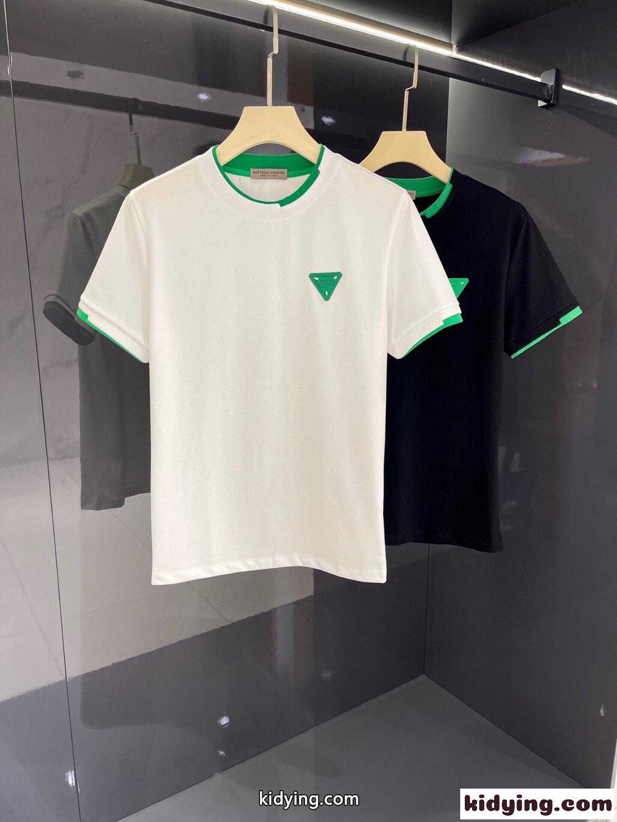 おしゃれ 着心地いい クルーネック ボッテガヴェネタ tシャツ コピー メンズ 半袖 トップス 重ね着風-0