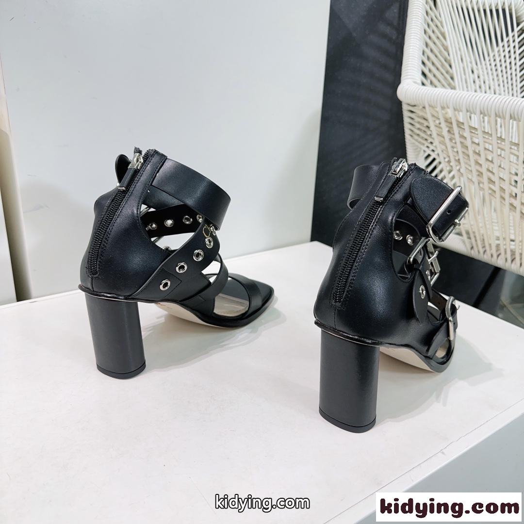 注目される Dior Punk ヒールサンダル クリスチャン・ディオール サンダル コピー ブラック-3