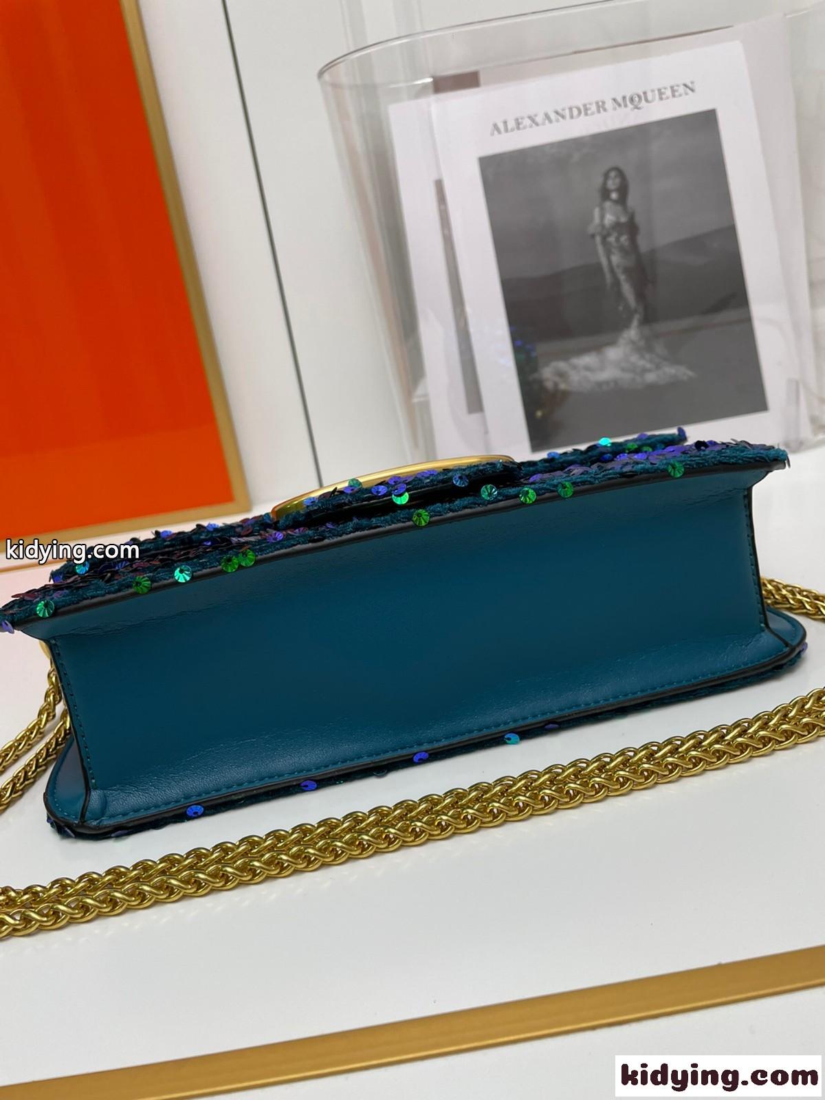 人気 ヴァレンティノ バッグ コピー VLOGO スパンコール ショルダーバッグ-3