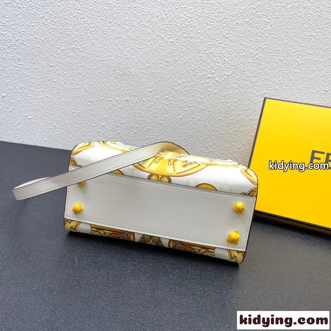 FENDI × VERSACE フェンダーチェ エレガント プリント フェンディ バッグ 人気 コピー レディース ハンドバッグ-4