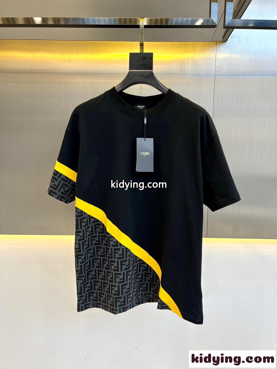 おしゃれ 合わせやすい クルーネック フェンディ Tシャツ コピー メンズ 半袖 トップス-0