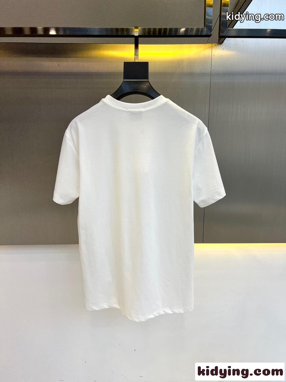 大人気 快適 コ ットン エルメス Tシャツ コピー メンズ 半袖Tシャツ ホワイト-4