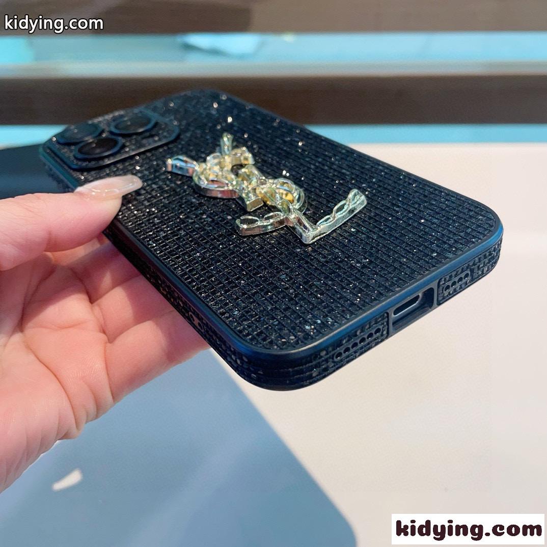 イヴ・サンローラン アイフォンケース 偽物 iPhone16ケース キラキラ YSL スマホケース-1
