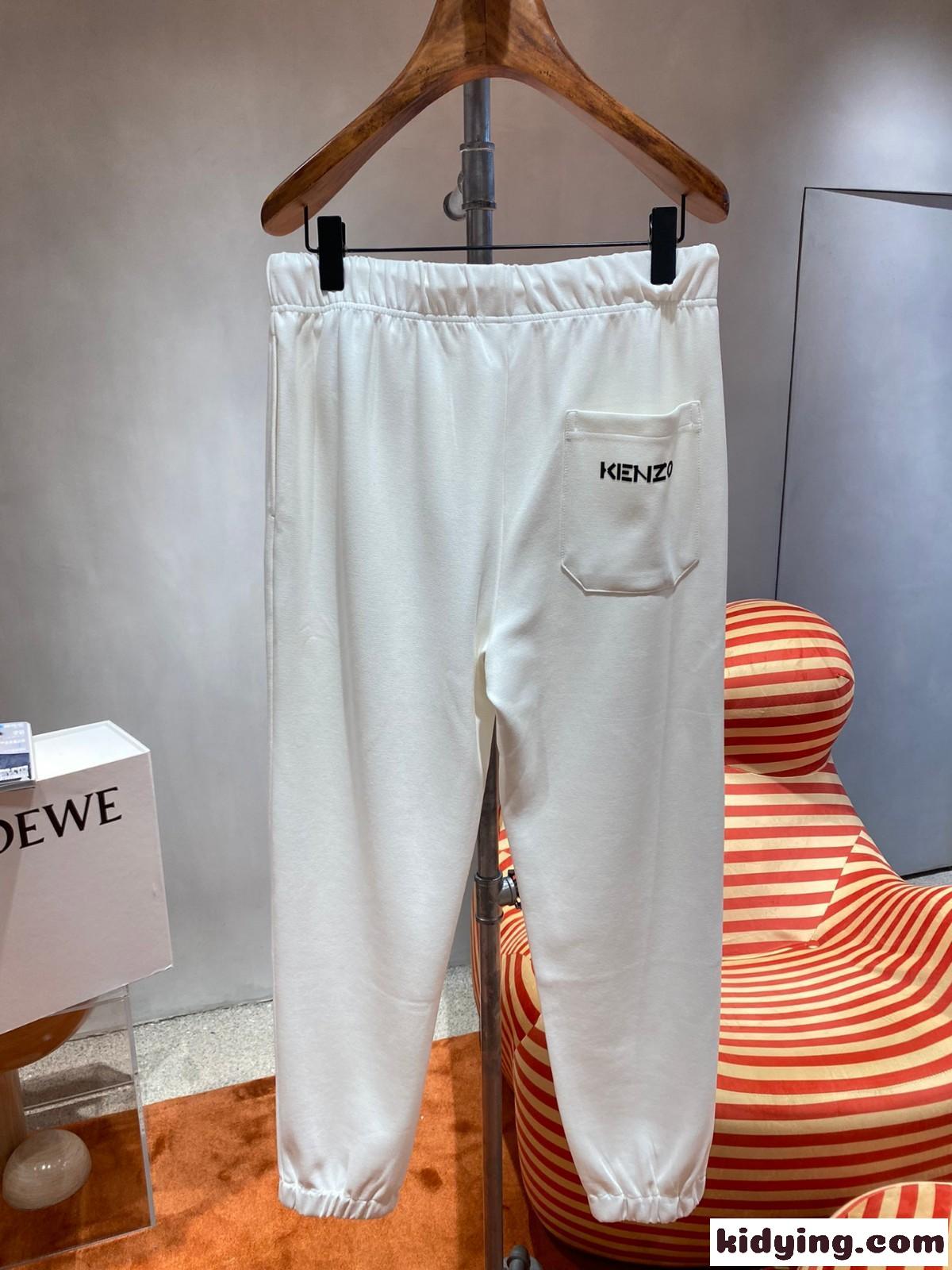 定番 カジュアル スウェットパンツ ケンゾー パンツ コピー ホワイト-4