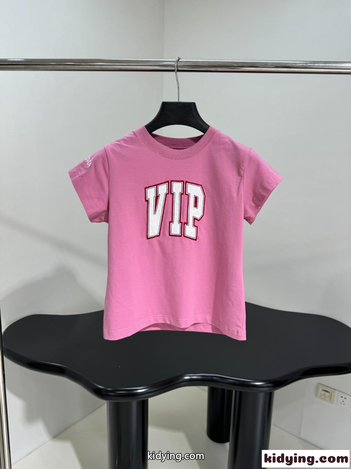 カジュアル フェンミン コンパクト 半袖Tシャツ バレンシアガ Tシャツ コピー ピンク-1