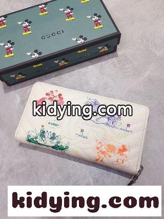 グッチ財布 イメージ Disneyディズニーの連名GG Marmontシリーズのジップウォレット，ミッキーシリーズ，可愛いアニメ少女風 コピー-1