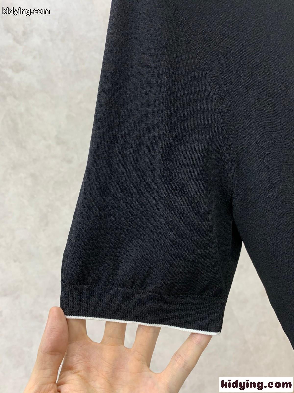 カジュアル 快適 ニット ポロシャツ 半袖 エルメネジルド・ゼニア Tシャツ コピー-3