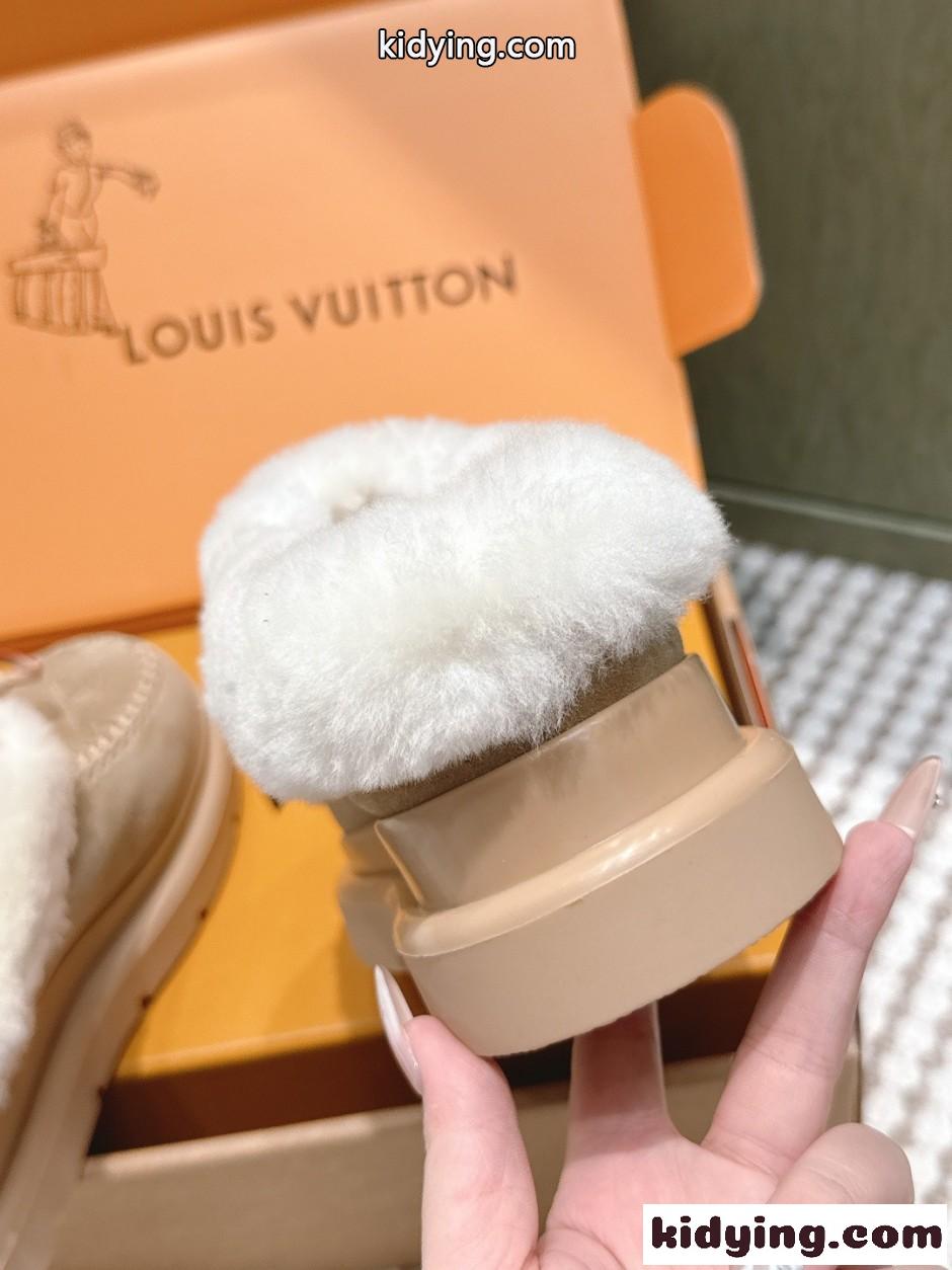 秋冬 大人気 LV SKI コルティナ ミュール ルイ・ヴィトン スーパーコピー ベージュ-0