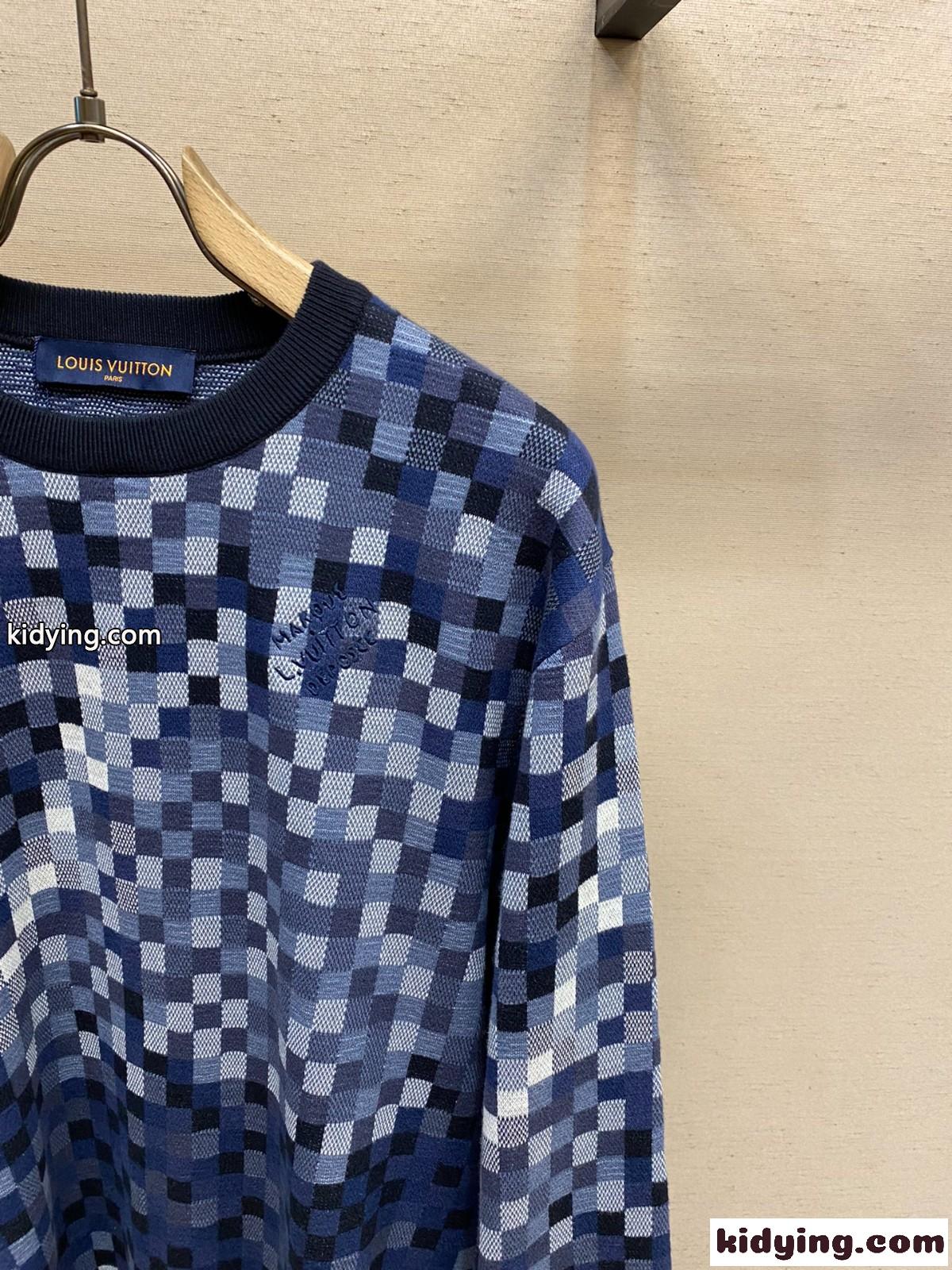 LV Versダモフラージュジャカードプルオーバー ルイヴィトン セーター コピー-2