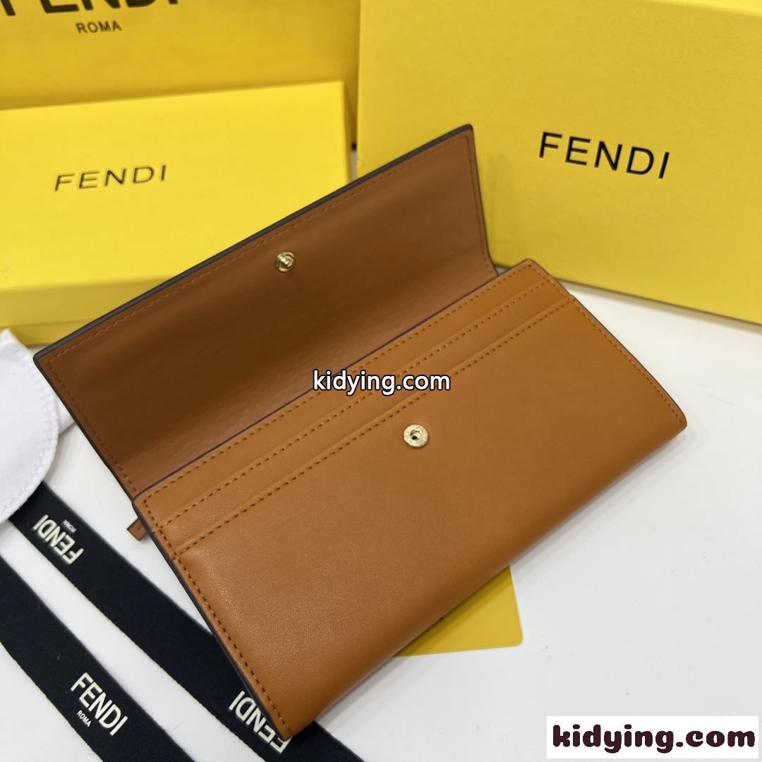 FENDI ROMA コンチネンタル財布 フェンディ 財布 人気 コピー ウォレット ブラウン-4