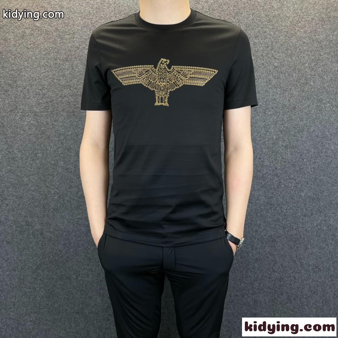 ベーシック 定番 柔らかい 着心地いい 春夏 半袖 カジュアル おしゃれ ボーイロンドン Tシャツ メンズ コピー ホワイト ブラック-1