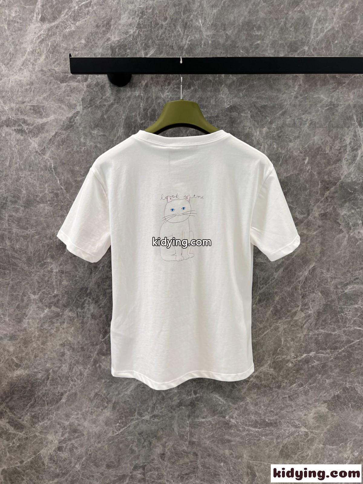 グッチ Tシャツ コピー 定番 カジュアル 可愛い プリント 半袖Tシャツ コットン-2