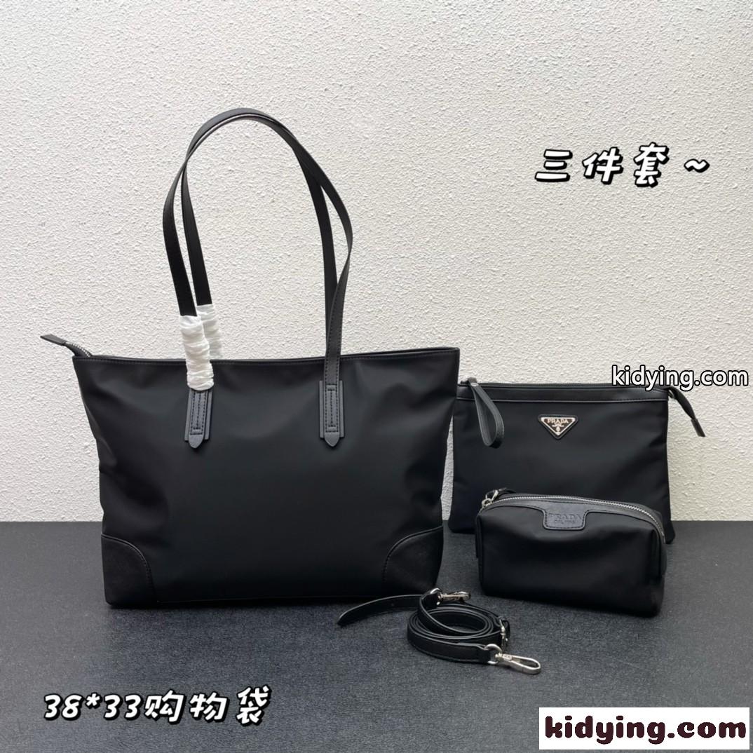 3点セット レディース トートバッグ プラダ バッグ コピー 軽量 大容量 通勤 カジュアル カバン-2