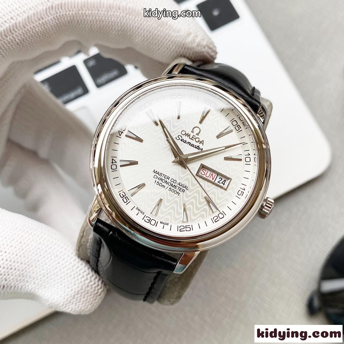 オメガ 腕時計 一覧 ​2021最新型 オメガ-OMEGA メンズ腕時計コピー シンプルな大三針双暦表示 50メートルの超強力防水-4