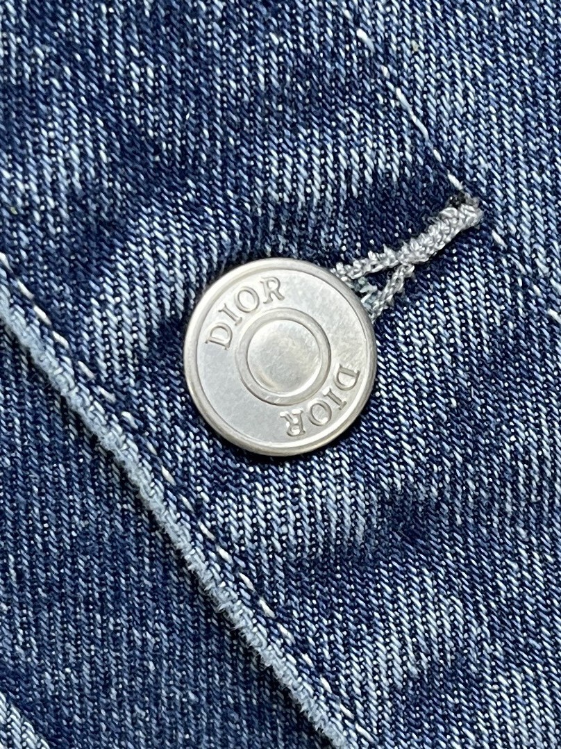 Dior Charm オーバーシャツ クリスチャン・ディオール シャツ コピー デニム-2