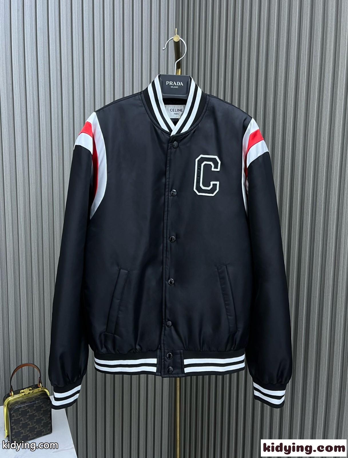 サテン調 CELINE ボンバージャケット セリーヌ ジャケット コピー ブルゾン-2