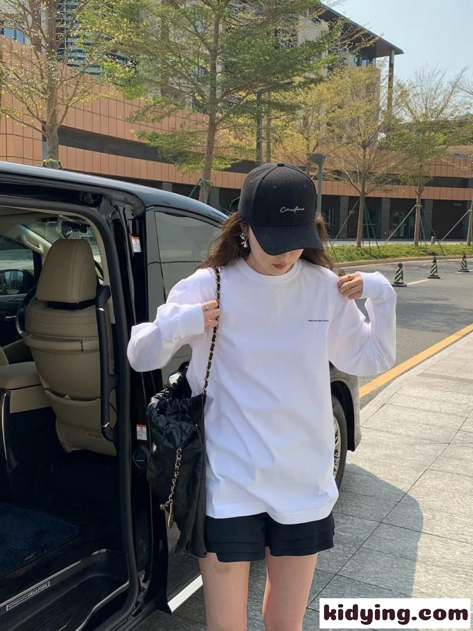 シンプル 洗練された ロゴ 長袖Tシャツ アレキサンダーワング Tシャツ コピー ホワイト-5