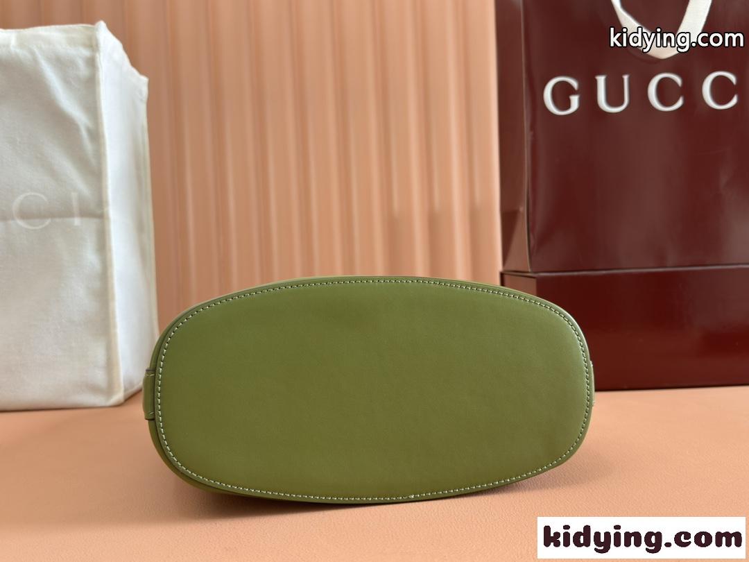 Gucci 73 ミディアム バケットバッグ グッチ バッグ スーパーコピー 833660 グリーン-3