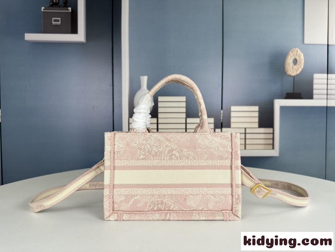 Dior Book Tote バッグ ミニ クリスチャン・ディオール バッグ コピー ピンク-1