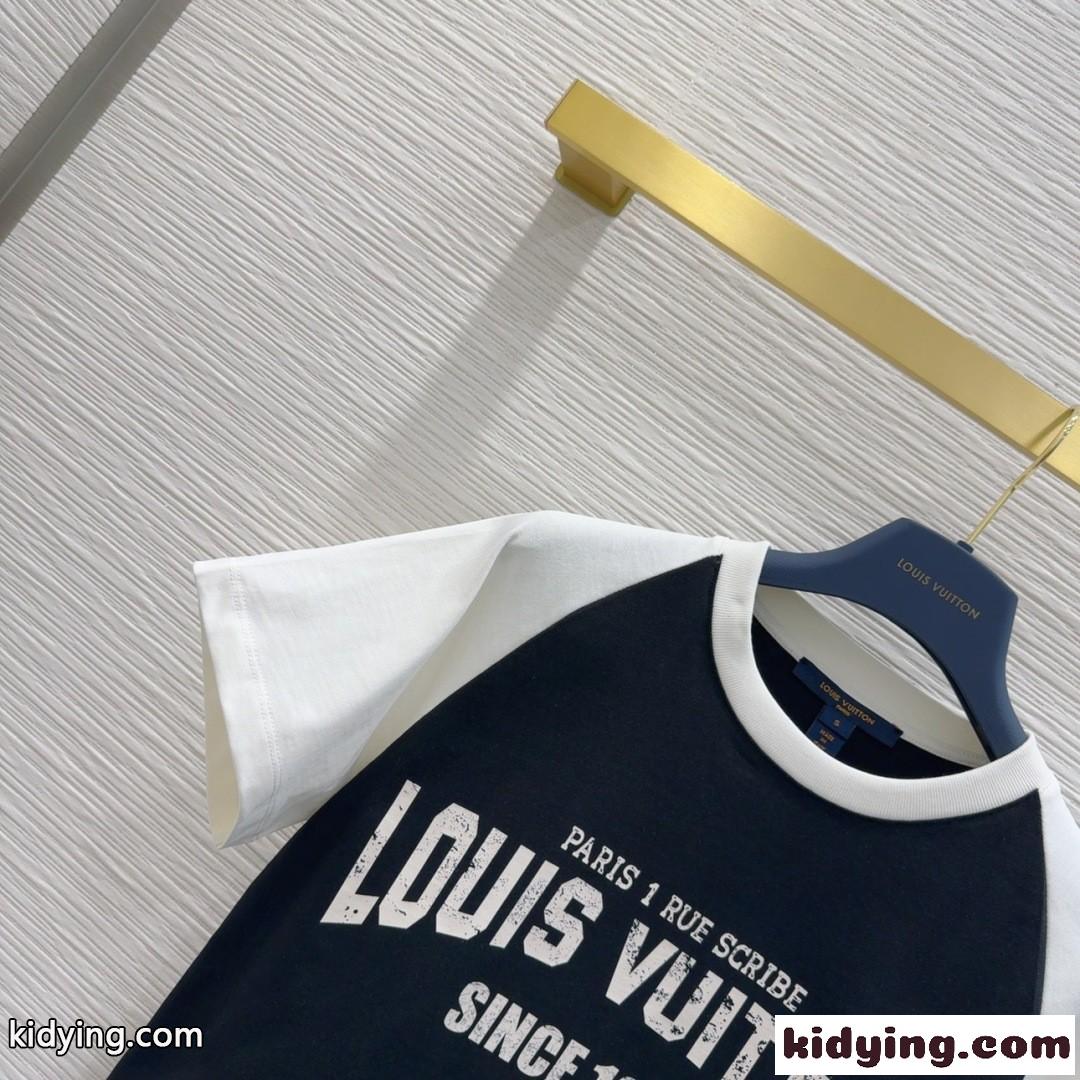 シグネチャー バーシティTシャツ ルイ・ヴィトン 半袖Tシャツ コピー トップス-1