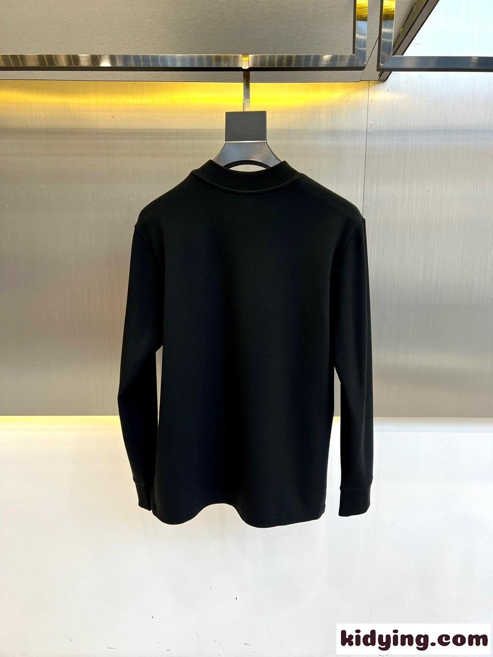 人気 DIOR AND STONE ISLAND 長袖Tシャツ クリスチャン・ディオール Tシャツ コピー ブラック-4