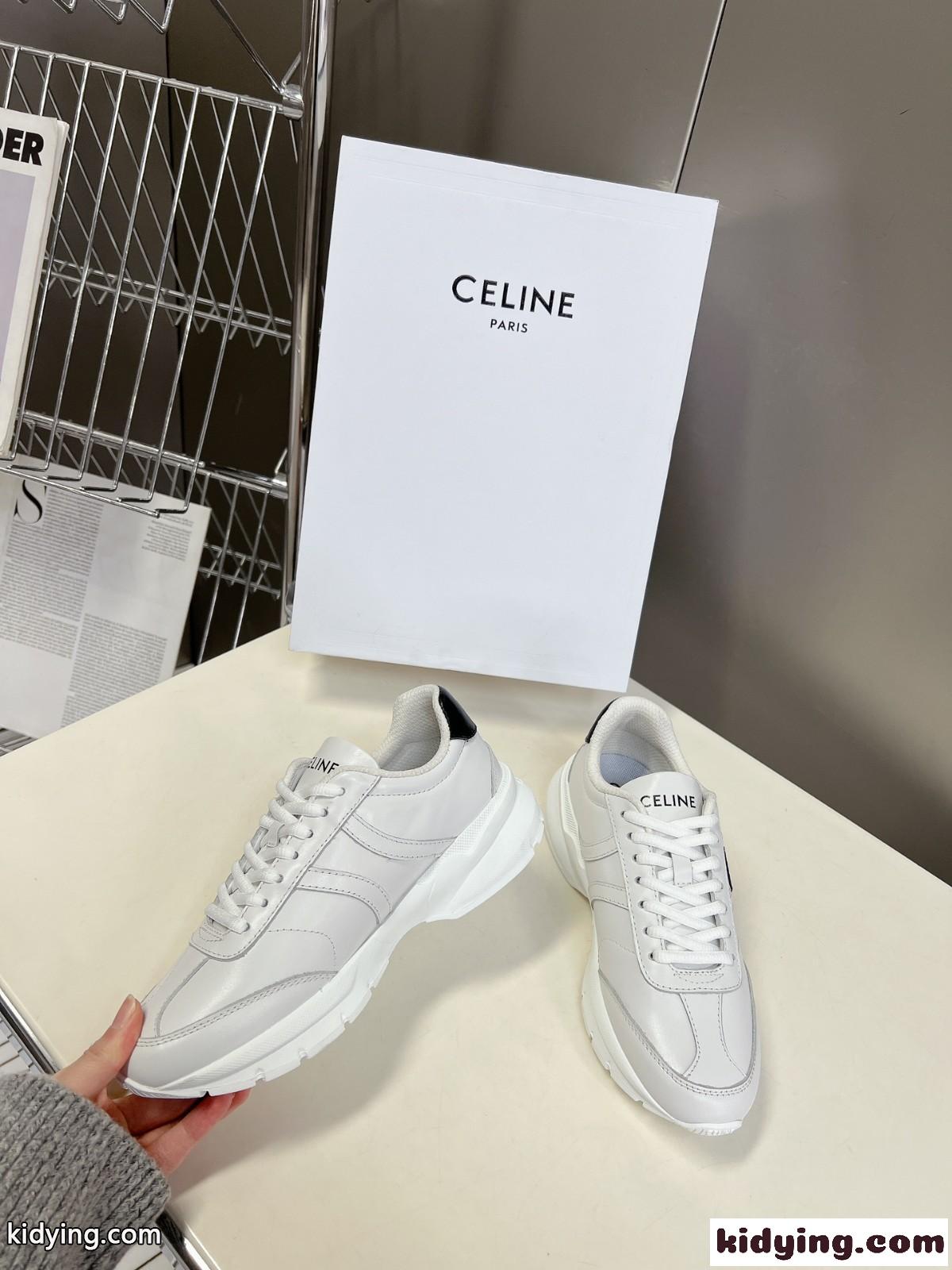 CELINE ランナー CR-02 レースアップ ロースニーカー セリーヌ スニーカー コピー-2