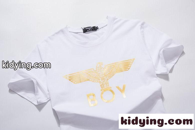 定番 着心地いい 柔らかい ボーイロンドン 半袖Tシャツ コピー クルーネック 春夏 トップス ホワイト ブラック-3