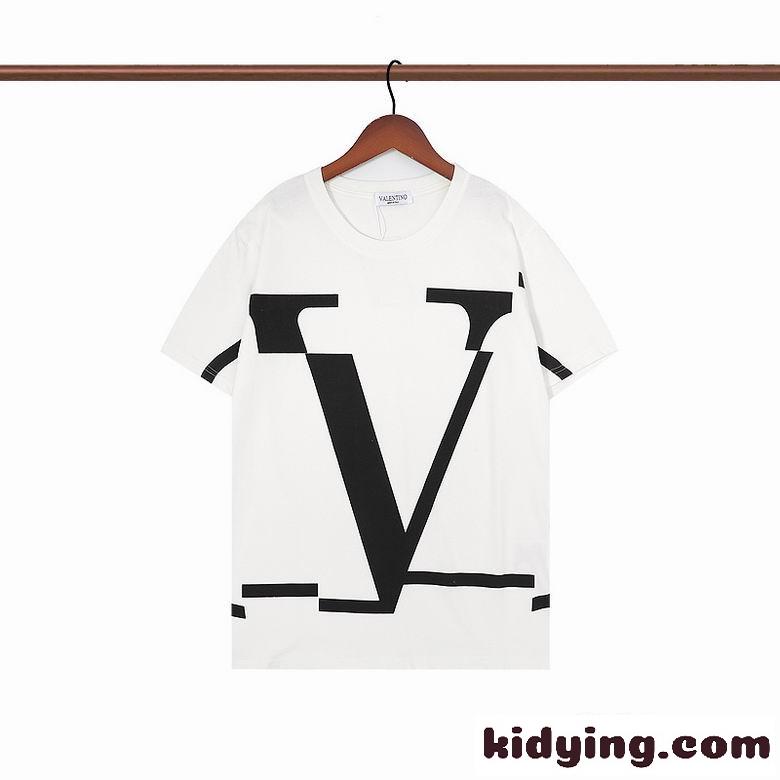 Vロゴ シグネチャー コットン クルーネック ヴァレンティノ Tシャツ コピー 半袖 定番 人気 カジュアル メンズ-3