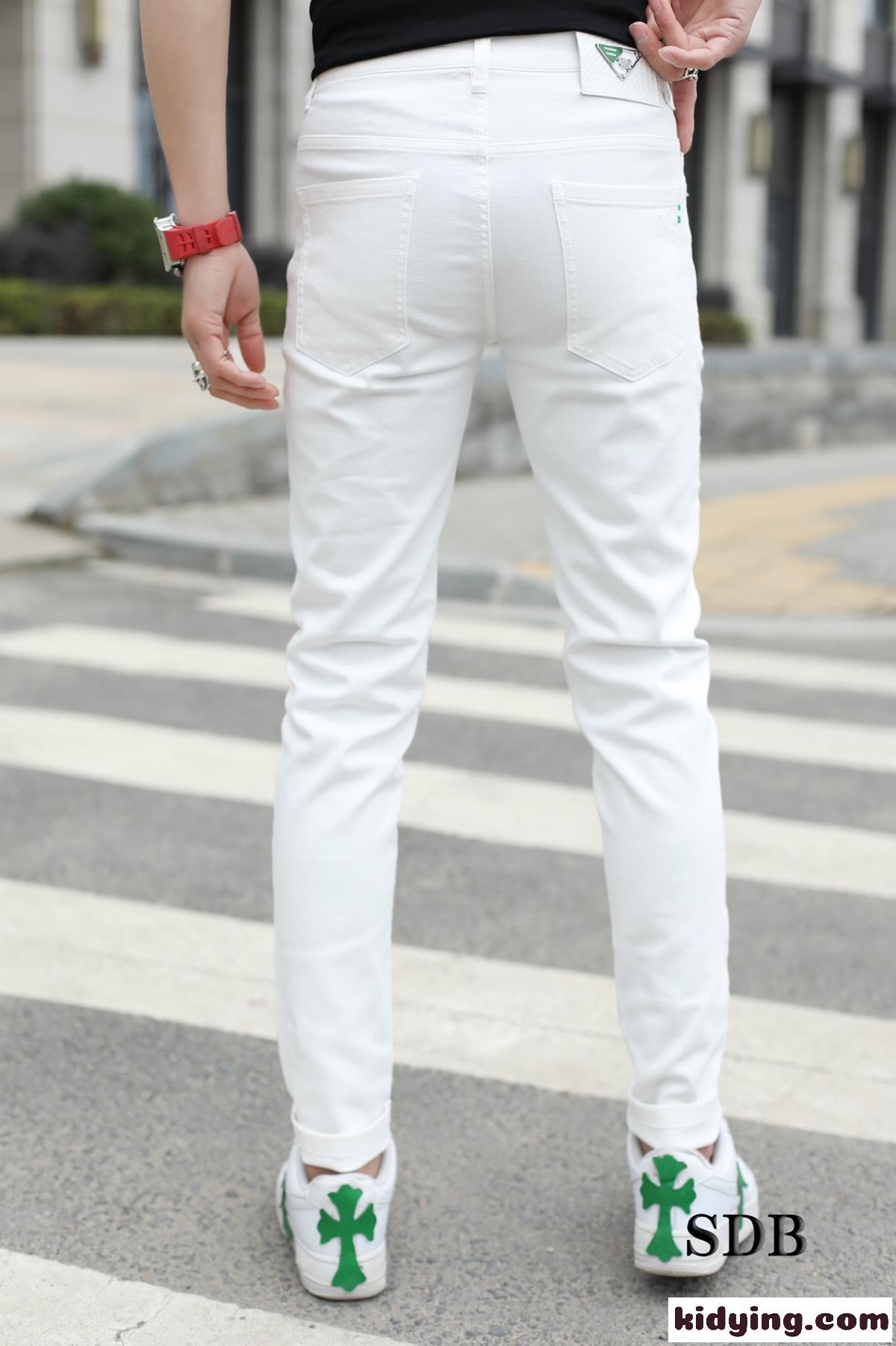 2022春夏新作 合わせやすい 定番 ジーンズ メンズ デニムパンツ ボッテガヴェネタ コピー シンプル ホワイト-0