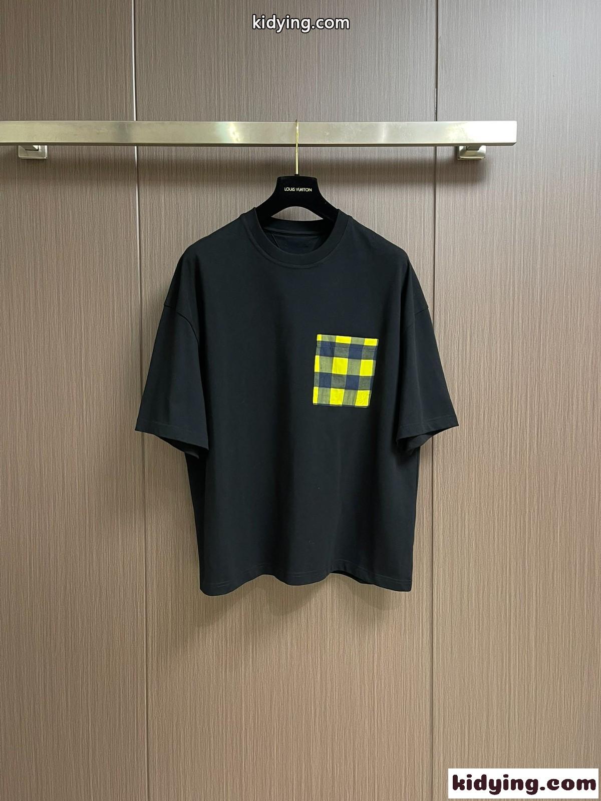 ソフト コットン ジャージー 半袖Tシャツ ボッテガ・ヴェネタ Tシャツ コピー ブラック-1