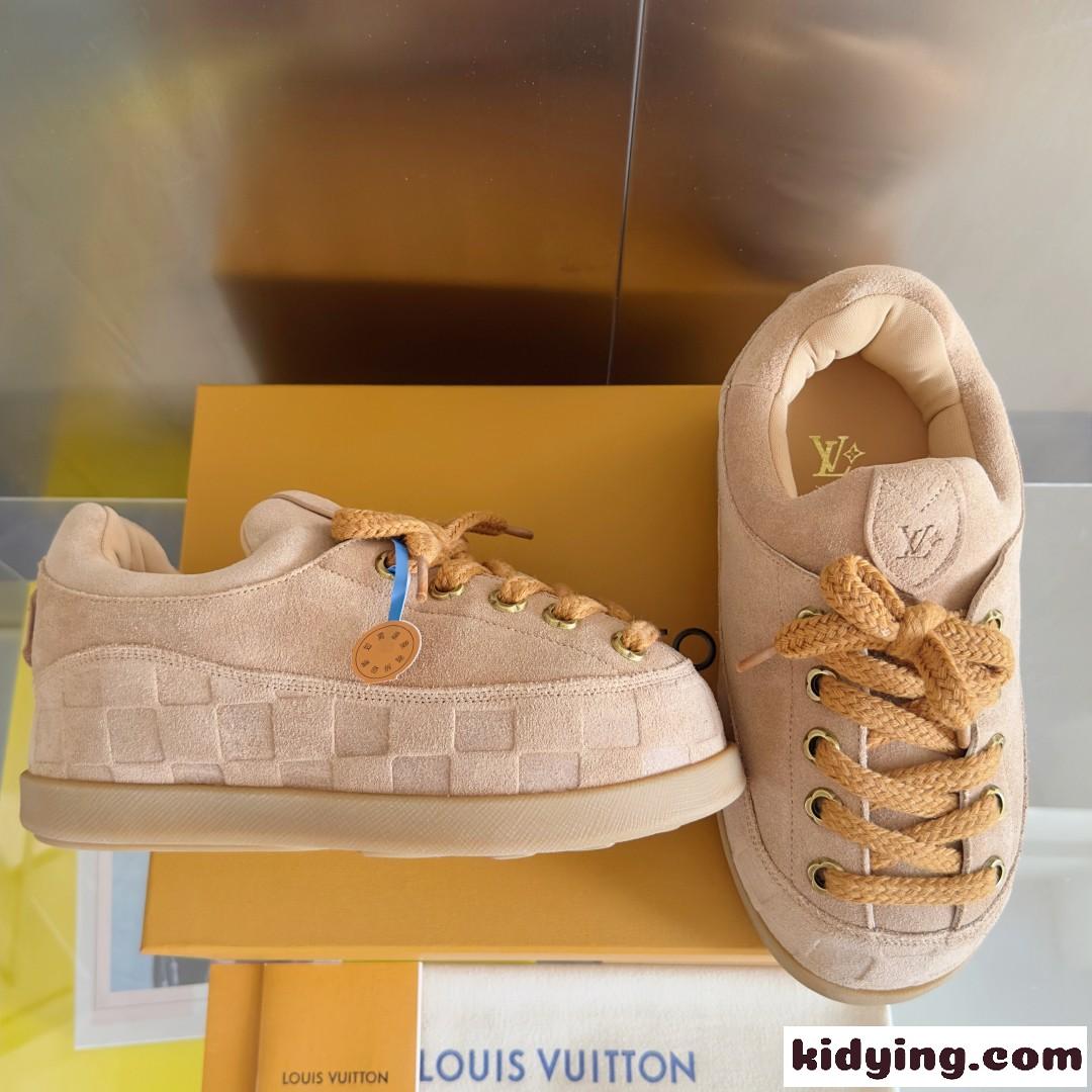 LV イエティ レースアップシューズ ルイ・ヴィトン スーパーコピー アプリコット-0