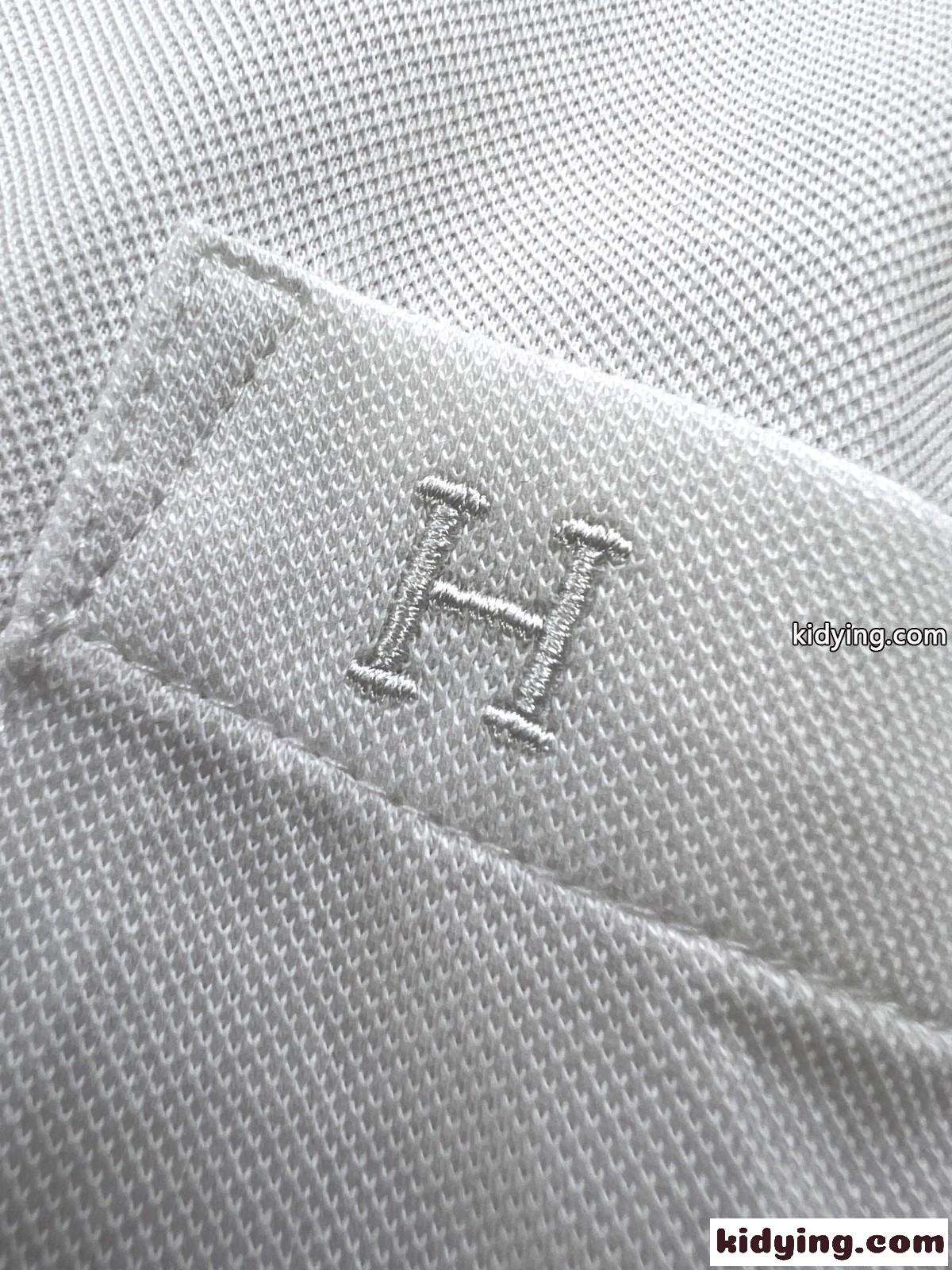 定番 人気 合わせやすい 半袖Tシャツ エルメス Tシャツ コピー ホワイト-4
