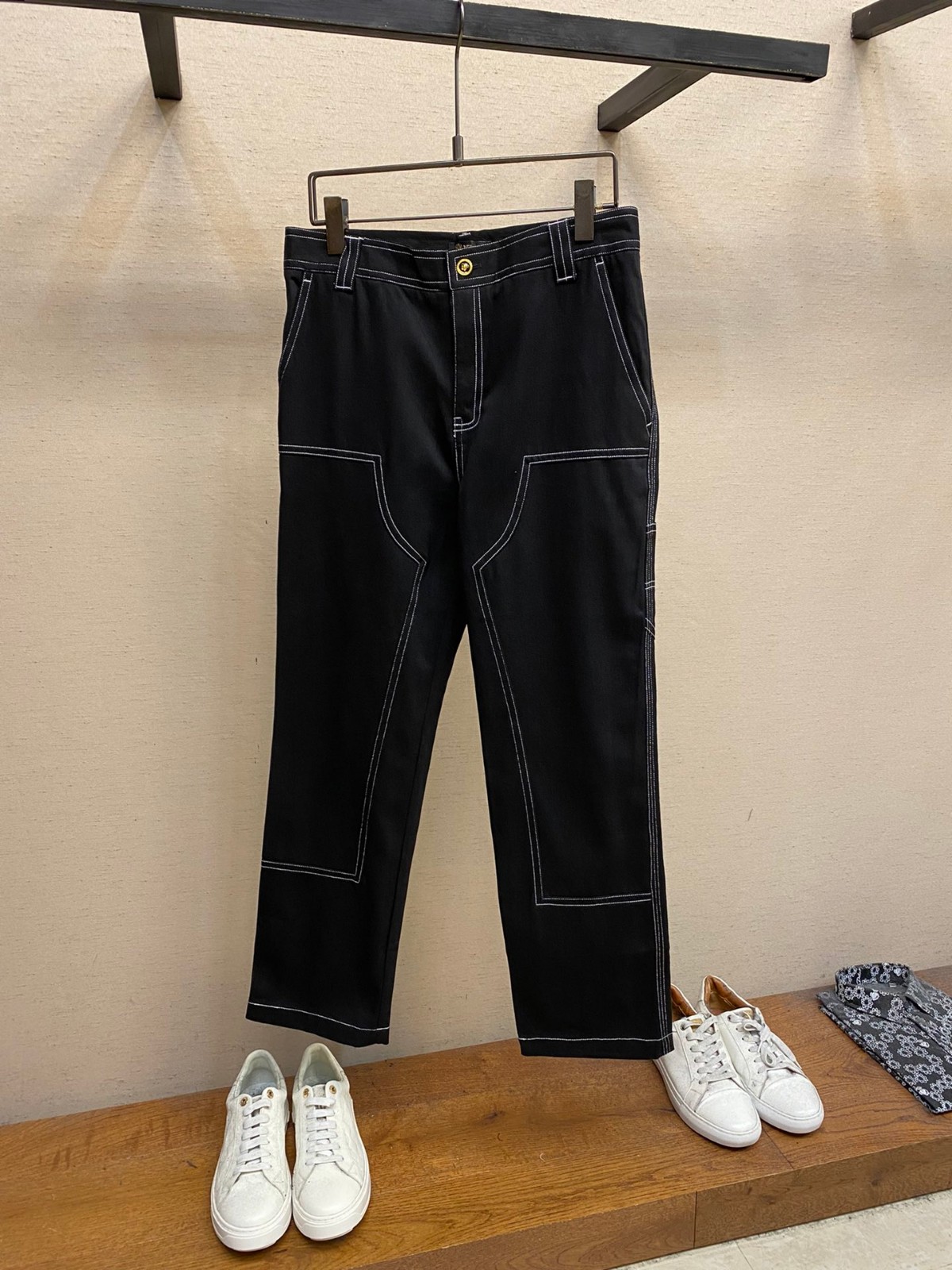 おしゃれ ワイドレッグ パンツ ヴェルサーチェ パンツ コピー-0