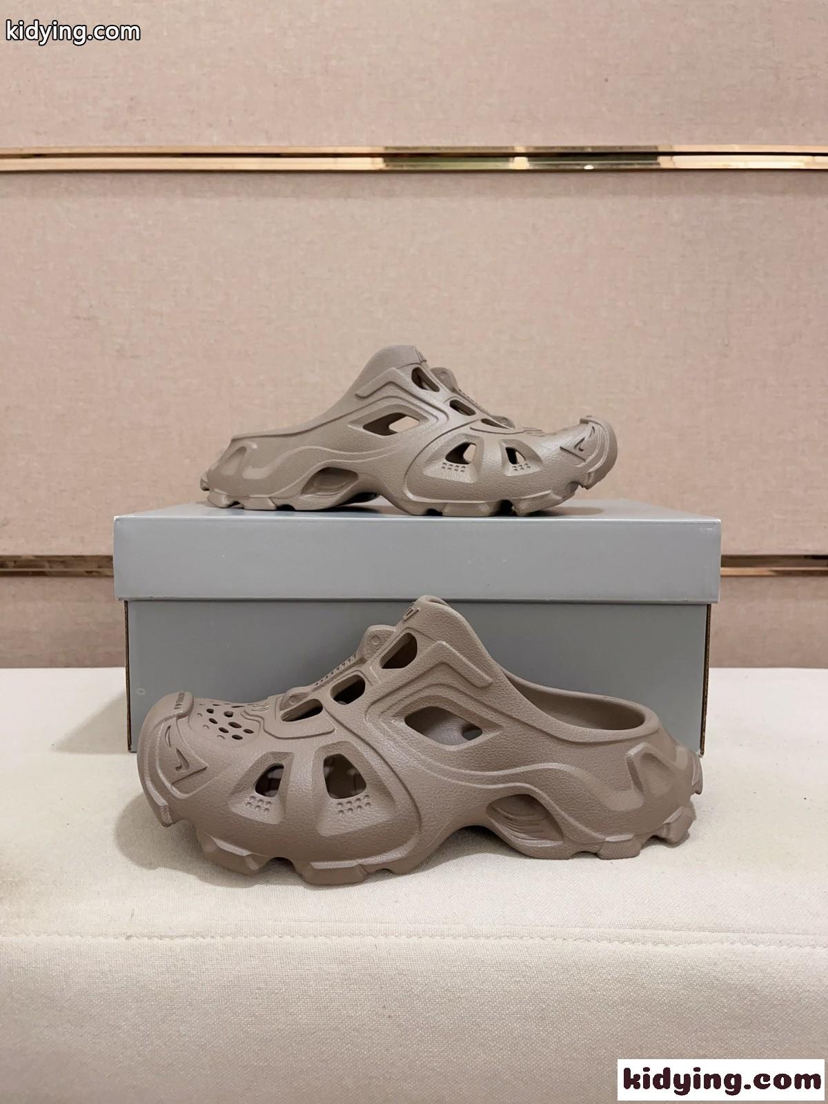 Balenciaga HD カットアウト ミュール バレンシアガ サンダル スーパーコピー カーキ-4